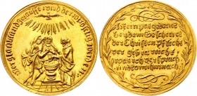 German States Baptisimal Gold Medal XIX Century
Gold 6.88g 29mm