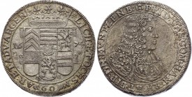 German States Hanau-Lichtenberg 60 Kreuzer 1674 MG (2/3 Thaler)
Dav. 547, KM# 71.4; Friedrich Casimir. Hanau Mint. XF-AU. Rare coin in any grade.