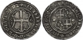 German States Livonian Order 1/2 Mark 1556 Old Imitation!
Dav. 53; Heinrich von Galen, 1551-1557. Silver, XF-AU. Rare coin.