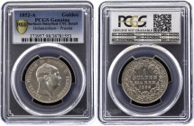 German States Prussia Hohenzollern 1 Gulden 1852 A PCGS UNC Det. Rare!
KM# 5; Silver; Friedrich Wilhelm IV