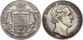 German States Saxony 2 Thaler 1850 F (3 1/2 Gulden) 
KM# 1149; Friedrich August II. Dresden mint. Silver, VF-XF.