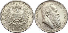 Germany - Empire Bavaria 3 Mark 1911 D
KM# 998; Silver; Otto; 90th Birthday of Prince Regent Luitpold