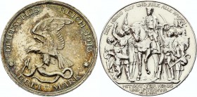 Germany - Empire Prussia 3 Mark 1913 A
KM# 534; Jaeger# 110; Silver, Deutsches Kaiserreich Preussen Prussia 3 Mark 1913; 200th Anniversary of Prussia