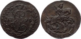 Russia Denga 1795 KM R
Bit# 834 R; 1 Roubles Petrov; 1 Roubles Ilyin; Copper 4.69g