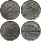 Russia Lot of 2 Kopecks 1916 A
Bit# A4; World War I - German Occupation Military Coinage; OST