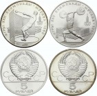 Russia - USSR Full Set of 2 Coins 1979
5 Roubles 1979; Silver; Olympics, Different Motives