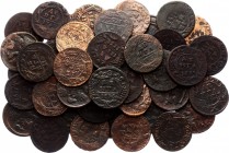 Russia Lot of 50 Coins 1730 - 1752
Denga 1730 - 1752; Various Conditions