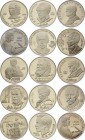 Russia - USSR Lot of 15 Coins 1 Rouble 1989 - 1991
Proof; Different Motives