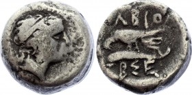 Ancient World Ancient Greece Olbia - AE 180 - 150 B.C.
 Obv: Head of Demeter right. Rev: OΛBIO, BΣE below dolphin, eagle on dolphin right. Tetrahalk....