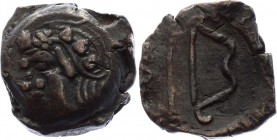 Ancient World Ancient Greece - Pantikapaion - AE 249 - 243 B.C.
Obv. Head of young Satyr left. Rev. Bow, below arrow. PAN. Anokhin (1986) #133