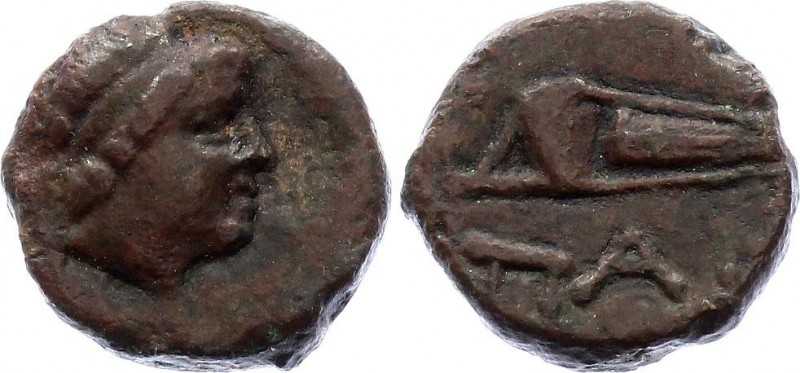 Ancient World Ancient Greece - Pantikapaion - AE 150 - 140 B.C.
Obv. Laureated ...