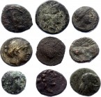 Ancient World Ancient Greece, Lot of 9 Pieces Bronze 400 - 200 B.C.
Ancient Greece, lot of 9 pieces bronze