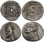 Ancient World Parthia, Lot of two Drachms 10 - 38 A.D.
Parthia, lot of two drachms