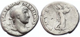Ancient World Roman Empire Traian AR Denarius 98 - 117 A.D.
Denarius Obv: IMPCAESNERVATRAIANAVGGERM - Laureate head right. Rev: PMTRPCOSIIIIPP - Vict...