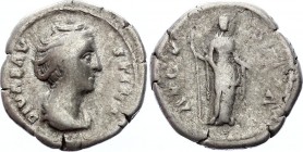 Ancient World Roman Empire Faustina Senior, AR denarius 100 - 141 A.D.
Denarius Obv: DIVAFAVSTINA - Draped bust right. Rev: AVGVSTA - Ceres standing ...