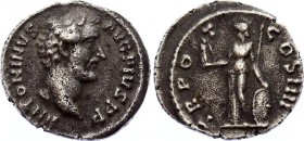 Ancient World Roman Empire Antoninus Pius Silver Quinarius 138-161 AD Rome 145 A.D.
Silver 1.92g 15mm; RIC# 155; Obv: ANTONINVS - AVG PIVS P P Head l...