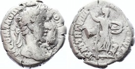 Ancient World Roman Empire Commod AR Denarius 177 - 192 A.D.
Denarius Obv: MCOMMODVSANTONAVGPIVS - Laureate head right. Rev: TRPVIIIIMPVICOSIIIIPP - ...