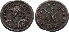 Ancient World Roman Empire Probus, AE Antonianus 276 - 282 A.D.
Antoninianus Obv: VIRTVSPROBIAVG - Helmeted, radiate, cuirassed bust left, holding sp...