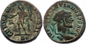 Ancient World Roman Empire Diocletian, AE Follis 284 - 305 A.D.
Follis Obv: IMPCDIOCLETIANVSPFAVG - Laureate, cuirassed bust right. Rev: GENIOPOPVLIR...