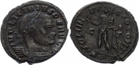 Ancient World Roman Empire Licinius AE 308 - 324 A.D.
AE3 Obv: IMPLICINIVSPFAVG - Laureate, cuirassed bust right. Rev: SOLIINVICTOCOMITI - Sol standi...