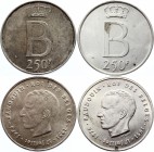 Belgium Lot of 250 Francs 1951
KM# 157; Silver; 25th Anniversary of Accession of Baudouin I