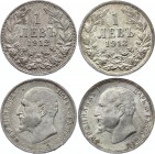 Bulgaria Lot of 2 Coins 1912 - 1913
1 Lev 1912-1913; Silver