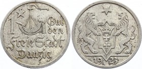 Danzig 1 Gulden 1923
KM# 145; Silver, XF.