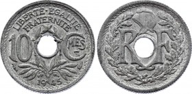 France 10 Centimes 1945
KM# 906.1; Zink; AUNC