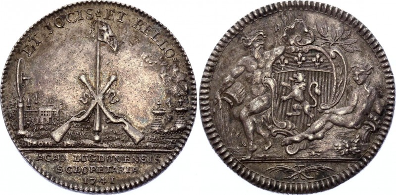 France Jeton "Chevaliers de l’Arquebuse" 1741
Silver 9.83g 30mm