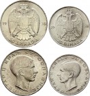 Yugoslavia Lot of 20 & 50 Dinara 1938
Silver