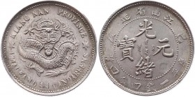 China - Kiangnan 20 Cents 1899
Zeno# 19373; Silver 5,39g.