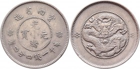 China - Yunnan 20 Cents 1911-1915 (ND)
Y# 256a; Silver 5,26g.