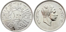 Iraq 100 Fils 1953 AH 1372
KM# 115; Silver; Krauze UNC - 150$; UNC