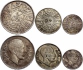 Iraq Lot of 3 Coins
20 50 Fils 1931-1933; 1 Riyal 1932; Silver