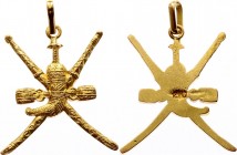 Oman Gold Pendant Royal Coat Of Arms
Gold (.999) 4.39g 32mm; # 210