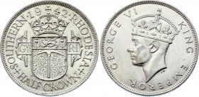 Southern Rhodesia 1/2 Crown 1942
KM# 15; Silver; George VI; UNC with minor scratches