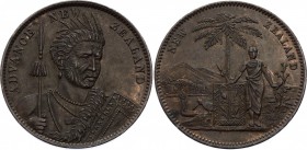 New Zealand Penny Token ND Milner & Thompson
KM# Tn49; Milner & Thompson; AU. Krause Value = 75-150$. Mint Luster Remains