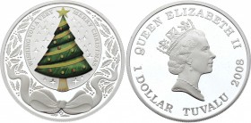 Tuvalu 1 Dollar 2008
Silver Proof; Merry Christmas; With Original Box and Certificate