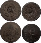 Brazil Lot of 2 Countermarked Coins 1826 - 1828
20 Reis on 40 Reis 1826 R (1835), 40 Reis on 80 Reis 1828 R (1835)
