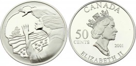 Canada 50 Cents 2001
KM# 425; Silver; Canada's Folklore And Legends Series