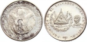 El Salvador 1 Colon 1971
KM# 141; Silver Proof; 150th Anniversary of Independence; Mintage 21,000