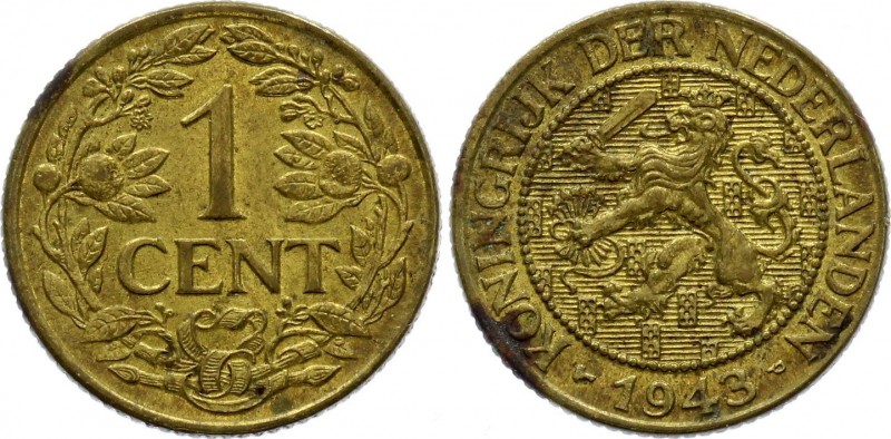 Suriname 1 Cent 1943 P Rare
KM# 10a; Bronze. AUNC. MS60 in Krause 150$.