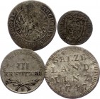 Austria Lot of 4 Rare Coins 1699 - 1794
Various Denominations & Dates