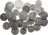 Austria Lot of 30 Coins 1946 - 1957
50 Groschen 1 2 5 Schilling 1946 - 1957