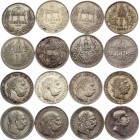 Austria-Hungary Lot of 8 Coins 1892 - 1908
Silver; 1 Korona / Corona 1892 - 1908