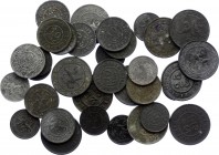 Belgium Lot of 34 German Occupation Coinage Coins 1915 - 1916
5 10 25 Centimes 1915 - 1916; Zinc