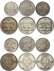 Bulgaria Lot of 6 Coins 1948 - 1954
20 50 100 Francs 1948 - 1954; Silver