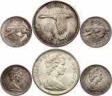 Canada Lot of 3 Coins 1967
(x2) 25 Cents & 1 Dollar 1967; Silver
