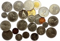 Canada Lot of Modern Coins
Around 25 coins and 18 dollars in total denomination. Including commemorative coins and Silver 50 cents 1967 prooflike.