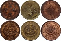 China - Hupeh Lot of 3 Coins 1902 - 1905
Dates & Denominations